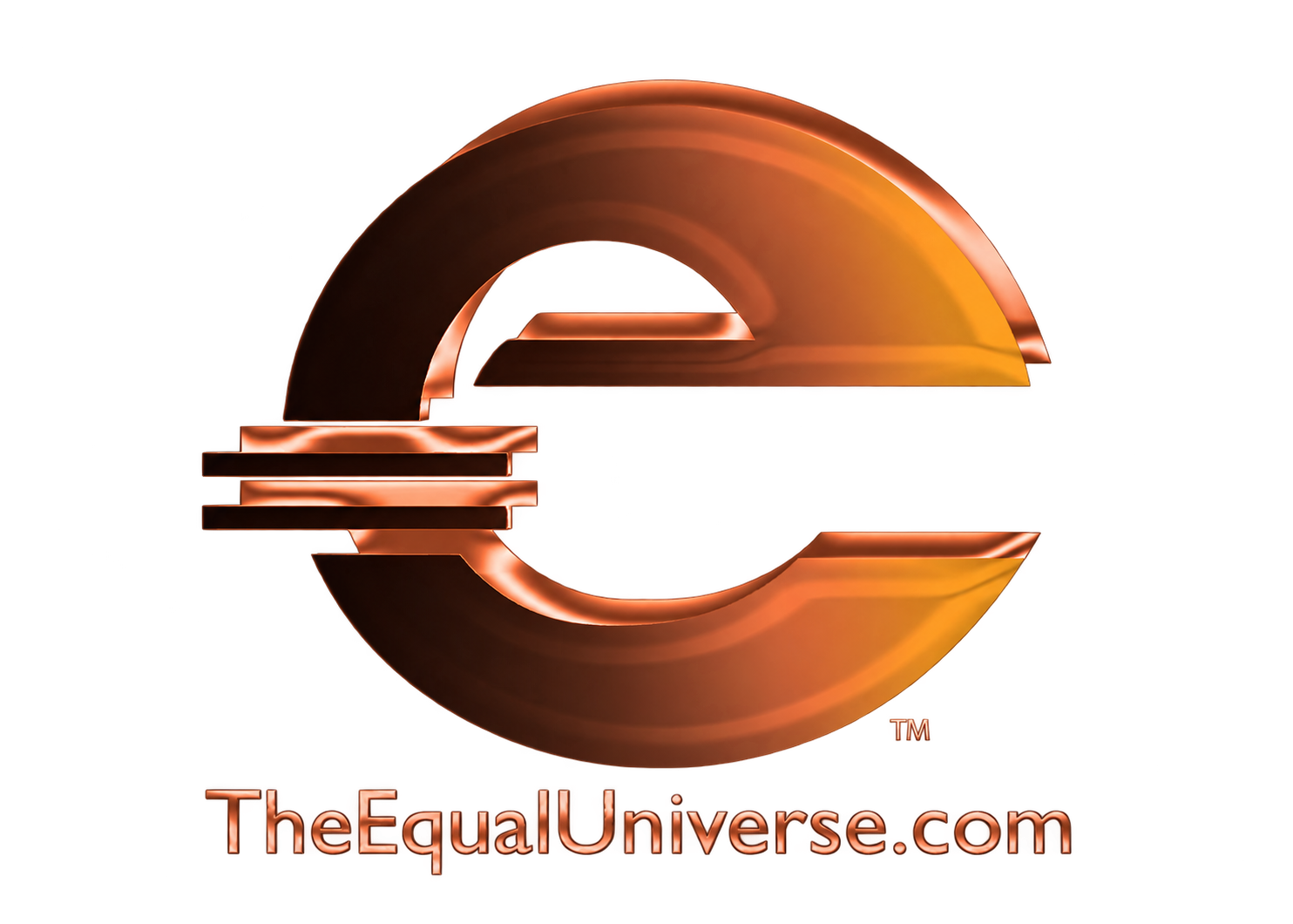 The Equal Universe copper E trademark logo