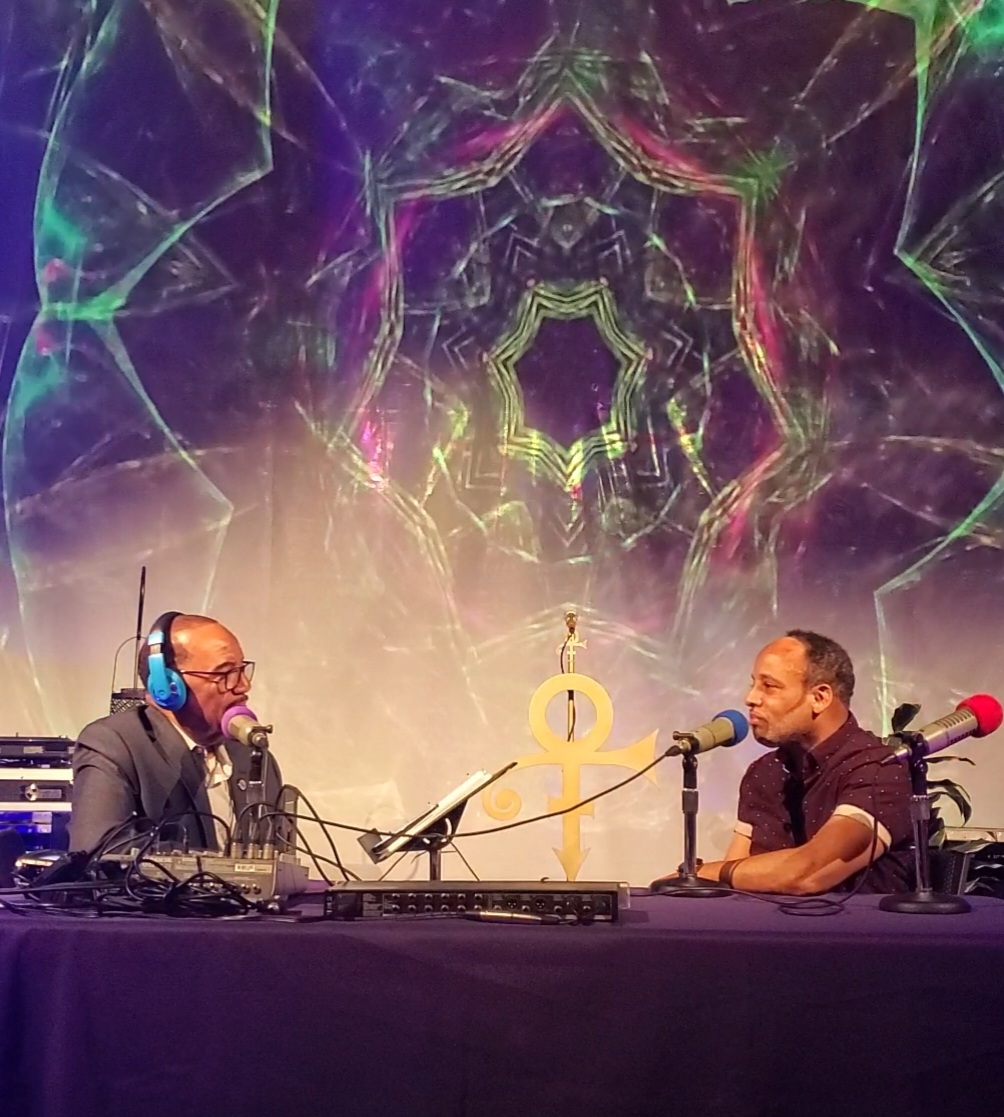 Radio interview during the Prince Rogers Nelson Memorial Highway celebration