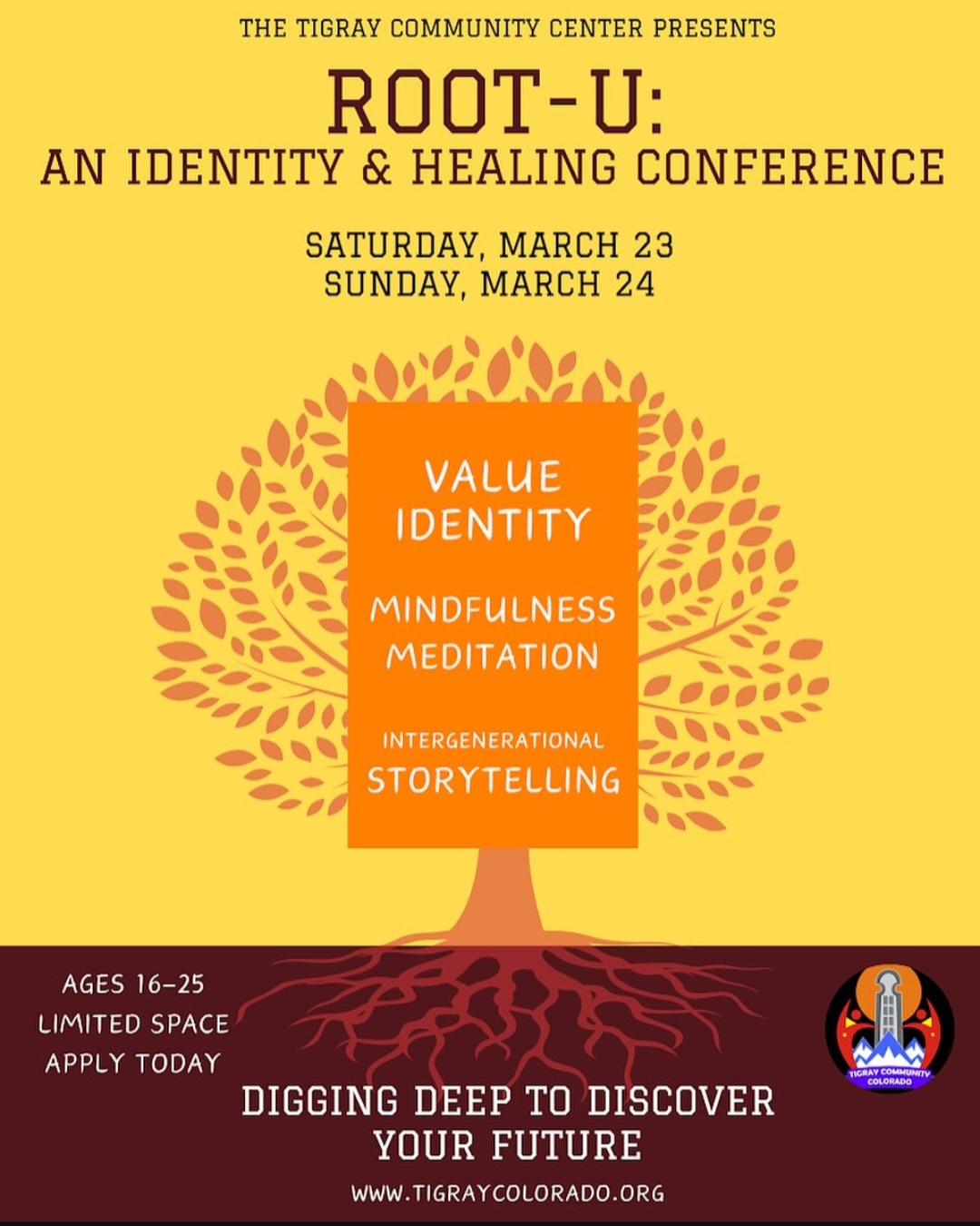 ROOT-U: An Identity & Healing Conference poster